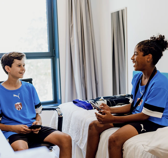 Athletes living the B1 Camp experience